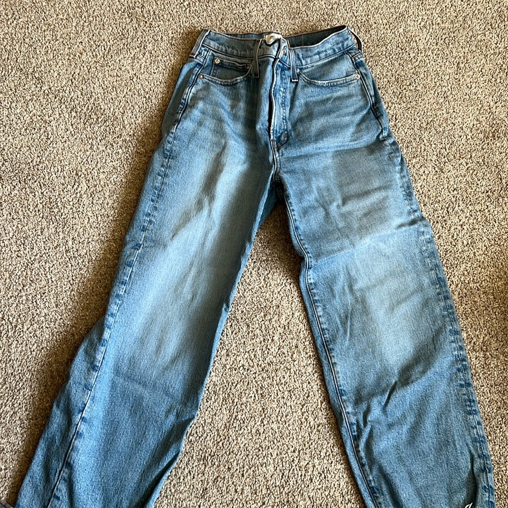 Madewell perfect vintage wide leg crop jeans